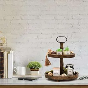 Versatile Tiered Tray Stand for Seasonal Decor