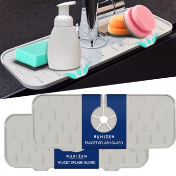 Purchase Silicone Faucet Handle Drip Catcher Tray Mats Now