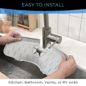 Purchase Silicone Faucet Handle Drip Catcher Tray Mats Now