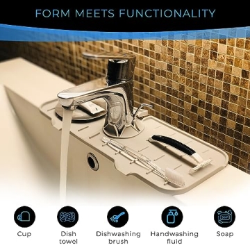 Purchase Silicone Faucet Handle Drip Catcher Tray Mats Now