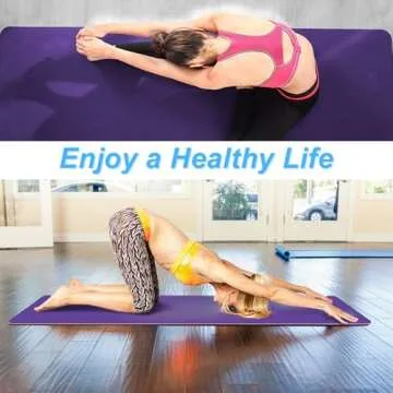 Eco-Friendly FerDIM Non-Slip Yoga Mat with Carry Straps