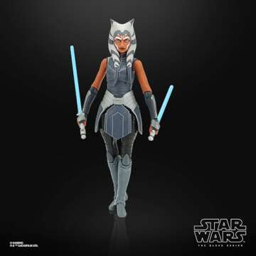 STAR WARS The Black Series Ahsoka Tano Toy 6-Inch-Scale The Clone Wars Collectible Action Figure, Toys for Kids Ages 4 and Up