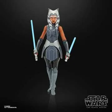 STAR WARS The Black Series Ahsoka Tano Toy 6-Inch-Scale The Clone Wars Collectible Action Figure, Toys for Kids Ages 4 and Up