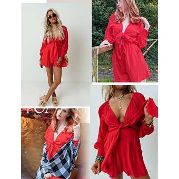 Stylish AlvaQ Romper with Pockets for Summer 2024