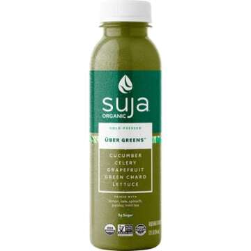 Suja Uber Greens Organic Vegan Fruit & Vegetable Juice Drink - Gluten and Dairy free - No Preservati...