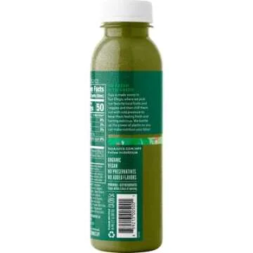 Suja Uber Greens Organic Vegan Fruit & Vegetable Juice Drink - Gluten and Dairy free - No Preservatives and Flavors Added - Ready Set Gourmet Donate a Meal Program - 6 Pack (12oz Each)
