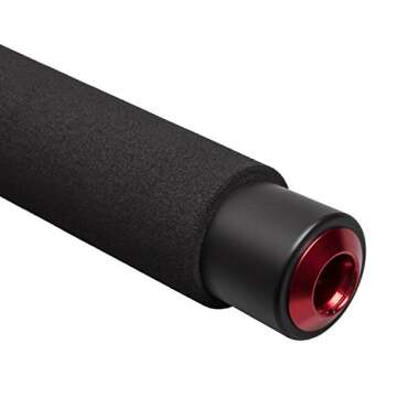 LyxPro Portable Mic Boom Pole Arm Professional 5 Section Stretchable Padded Handheld Telescopic Aluminum Adjustable For Shotgun Zoom Microphones, Fish Pole extends 2.4’ - 9.25’ MPL-10