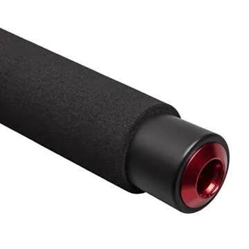 LyxPro Portable Mic Boom Pole Arm Professional 5 Section Stretchable Padded Handheld Telescopic Aluminum Adjustable For Shotgun Zoom Microphones, Fish Pole extends 2.4’ - 9.25’ MPL-10