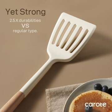 CAROTE 10PCS Utensils Set for Nonstick Cookware