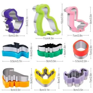 Dinosaur Cookie Cutters Set for Kids - Nifogo Fun Shapes