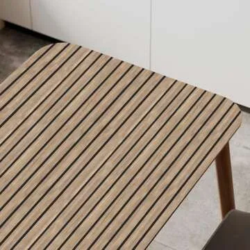 HLNIUC Brown Faux Wood Slat Wallpaper 17”x118”Peel And Stick wood Panel Grain PAPEL Para Pared Decorative Room Paper Wooden Texture Wall Paper Wood Look PVC Vinyl Contact Paper for Living Room Bedroom