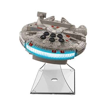 STAR WARS Millenium Falcon Bluetooth Speaker Portable Wireless Crystal Clear for Home, Travel, Outdoor, Rechargeable, Compatible with iPhone Samsung