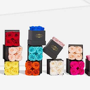 NATROSES Preserved Roses in a Box for Lasting Memories