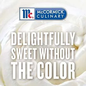 McCormick Culinary Clear Imitation Vanilla Extract, 32 fl oz - One 32 Fluid Ounce Bottle of Clear Vanilla Flavoring for Baking, Perfect in Baked Goods, Frostings, Custards and Desserts