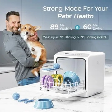 EUHOMY Portable Mini Dishwasher for Easy Cleaning