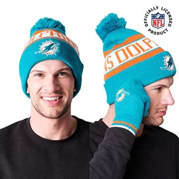 Ultra Game NFL Hat and Gloves Set for All Fans