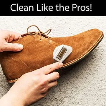 Shacke Suede & Nubuck Leather Brush Cleaner - 4 Way