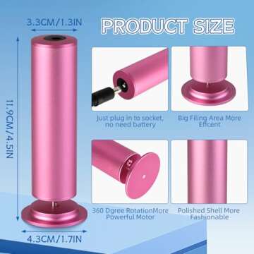 Dermave Electric Foot Callus Remover - Perfect Foot Care Tool with Speed Control