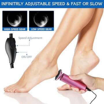 Dermave Electric Foot Callus Remover for Smooth Feet