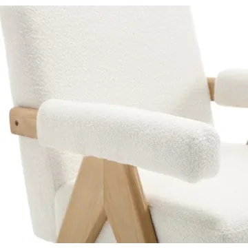 Luxurious Boucle Accent Chairs Set of 2 for Living Room