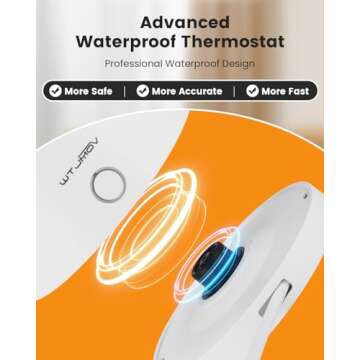 WTJMOV Electric Kettle Stainless Steel, 1.0L Small Water Boiler 1200W Fast Boiling, Double Wall Tea Kettle Pot Automatic Shut Off, Durable Coffee & Tea Maker/Warmer/Heater White