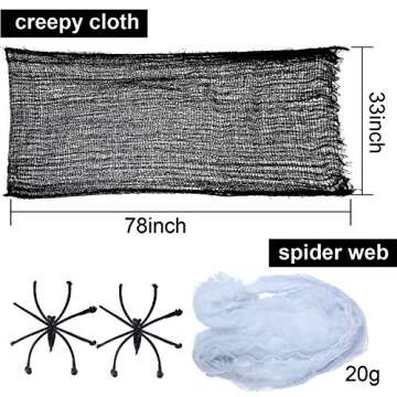 Boao 9 Pcs Halloween Decoration Set for Spooky Parties