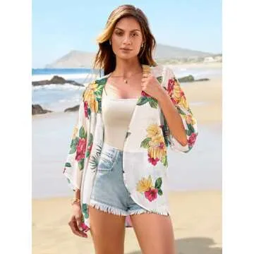 Elegant Women's Chiffon Kimono for Stylish Summer Wear