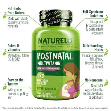 Premium NATURELO Postnatal Multivitamin for New Moms