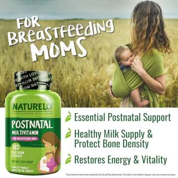 Premium NATURELO Postnatal Multivitamin for New Moms
