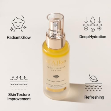 d'alba Piedmont Italian White Truffle First Spray Serum, Vegan Skin Care, Hydrating Face Moisturizer, Glow Serum for Radiant Skin, Non Comedogenic, All In One Mist, Korean Skin Care (1.69 fl oz.)