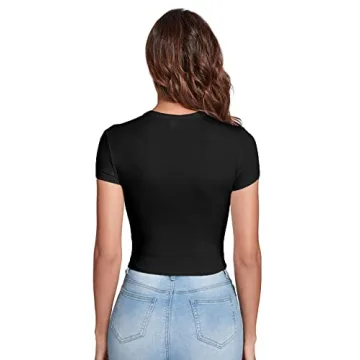 Shop Verdusa Women's Casual Crop Tee for Daily Wear