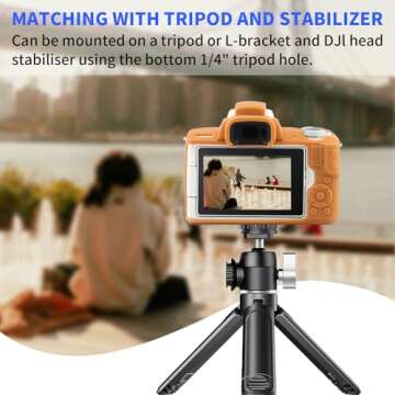 Easy Hood Camera Case for Canon EOS M50/M50 Mark II Digital Camera, Anti-Scratch Soft Silicone Case Cover Housing Protective Cover Protector Camera Body Skin Case (Brown)