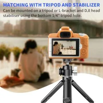 Easy Hood Camera Case for Canon EOS M50/M50 Mark II Digital Camera, Anti-Scratch Soft Silicone Case Cover Housing Protective Cover Protector Camera Body Skin Case (Brown)