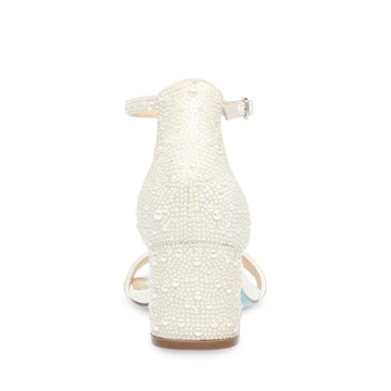 Betsey Johnson Mari Heeled Sandal with Rhinestones