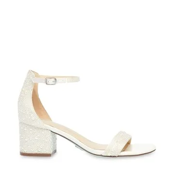 Betsey Johnson Mari Heeled Sandal with Rhinestones