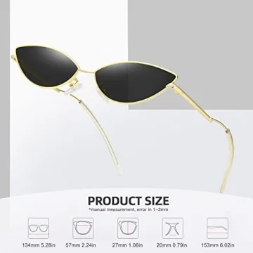 MEETSUN Cat Eye Sunglasses - Stylish UV400 Protection