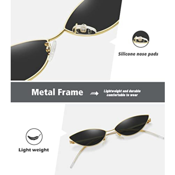 MEETSUN Cat Eye Sunglasses - Stylish UV400 Protection