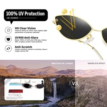 MEETSUN Cat Eye Sunglasses - Stylish UV400 Protection