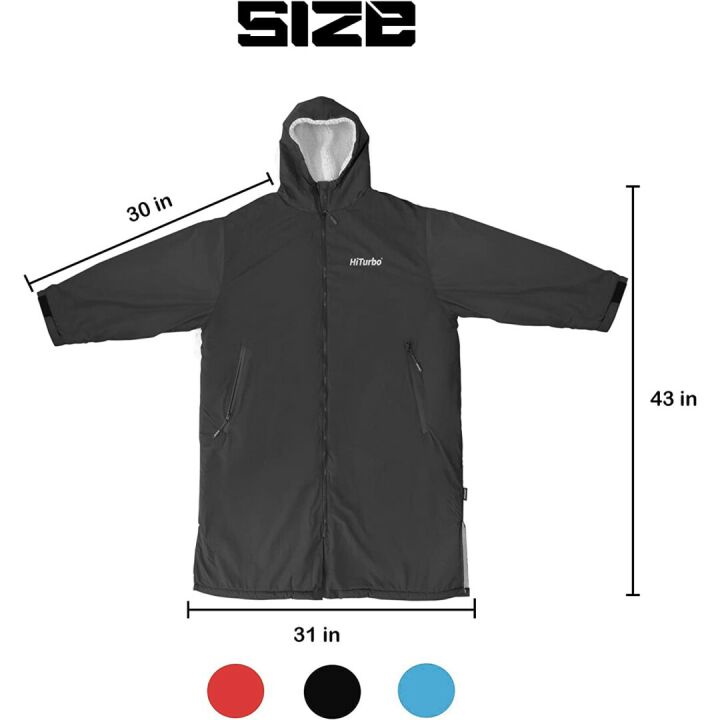 Hiturbo Waterproof Swim Parka for Ultimate Warmth