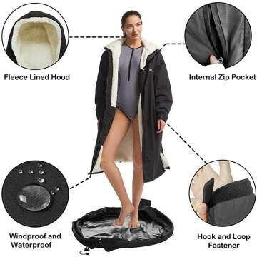 Hiturbo Waterproof Swim Parka for Ultimate Warmth