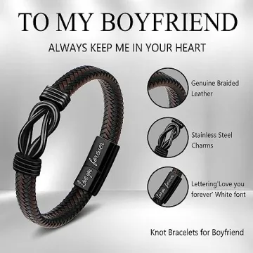 JoycuFF Knot Bracelet for Boyfriend - Unique Gift Idea