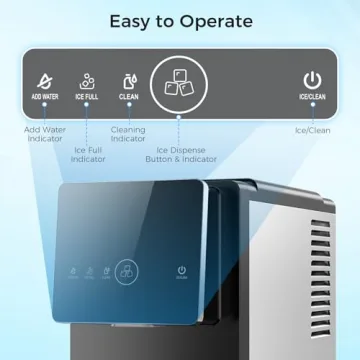 33 lbs/Day Nugget Ice Maker with Self-Cleaning Feature
