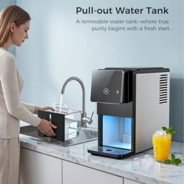 33 lbs/Day Nugget Ice Maker with Self-Cleaning Feature