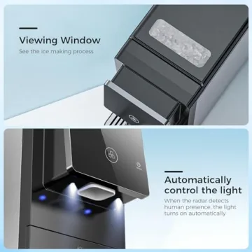 33 lbs/Day Nugget Ice Maker with Self-Cleaning Feature