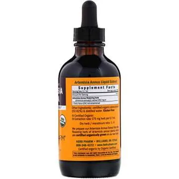 Herb Pharm Certified Organic Artemisia Annua (Sweet Annie) Liquid Extract - 4 Ounce