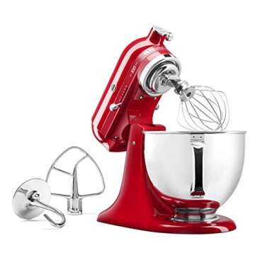 KitchenAid KSM180QHSD 100 Year Limited Edition Queen of Hearts Stand Mixer, Passion Red