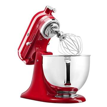 KitchenAid KSM180QHSD 100 Year Limited Edition Queen of Hearts Stand Mixer, Passion Red