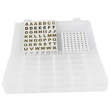 Sivya 36 Grid Organizer Box for Letters and Crafts