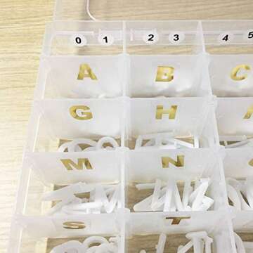 Sivya 36 Grid Organizer Box for Letters and Crafts