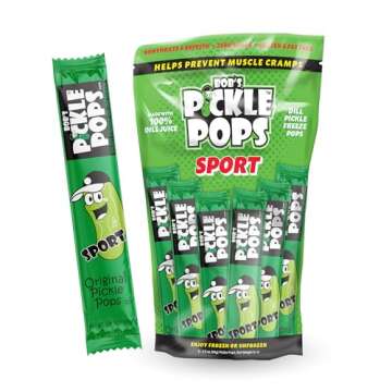 Bob's Pickle Pops - Original Dill Juice Flavor Ice Pops - Pre Workout Freeze Pops - Electrolyte Cram...